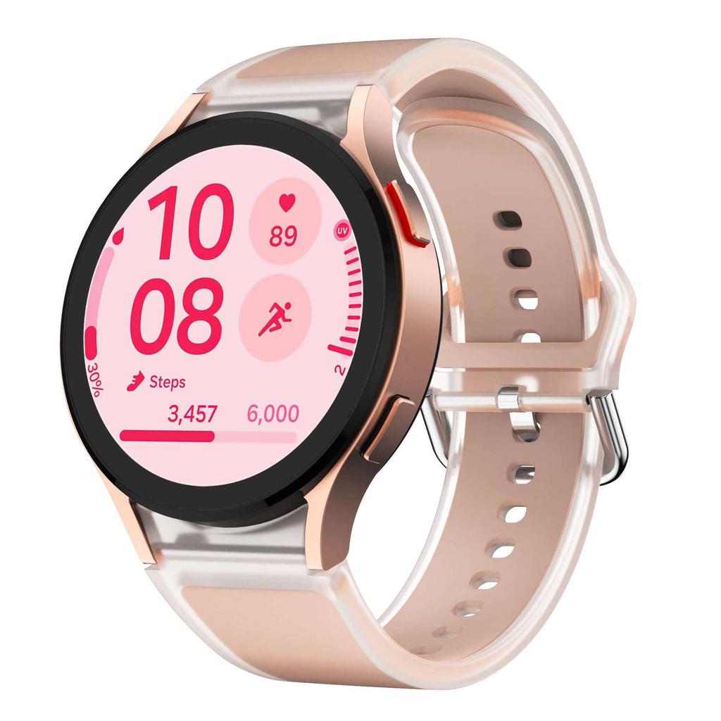 Ремешок силиконовый спортивный No Gaps 20 мм для Samsung Galaxy Watch 7 6 5 Pro 4 44 мм FE 40 мм Band Watch6 Classic 47 мм 43 мм Аксессуары