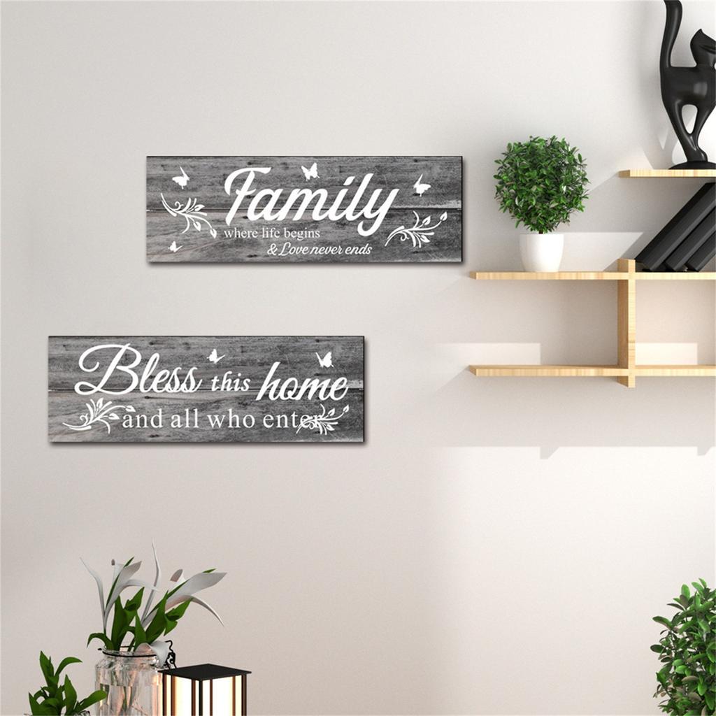 Деревянные вывески для дома, семейного настенного художественного декора для спальни, гостиной, офиса, домашнего декора
