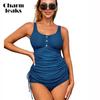 Women Tankini Conservative Swimwear Swim Sets Adjustable Length Bathing Suit Tummy Control Swimsuits