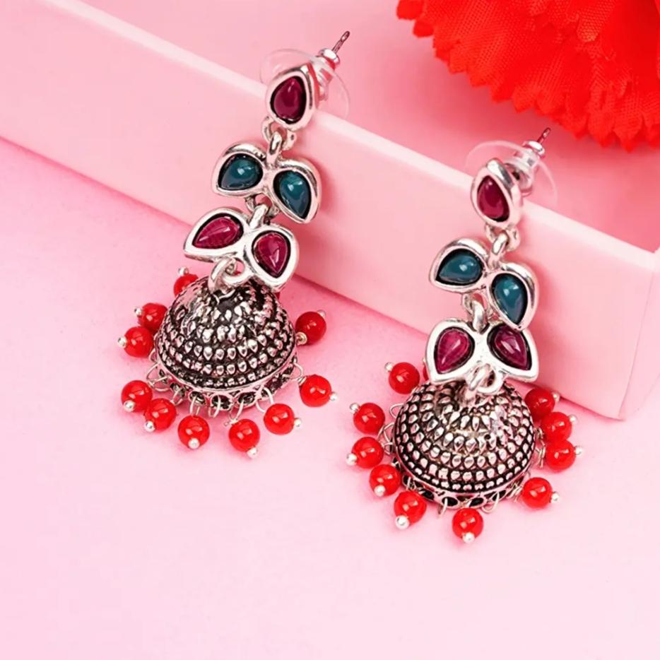 Серьги из латуни и серебра с оксидированием для женщин и девочек, стильная, модная эксклюзивная коллекция, 100% приятный для кожи продукт для сережек