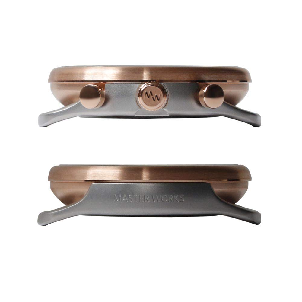 MASTERWORKS Watch Quattro/002 (Silver/Dark Brown)