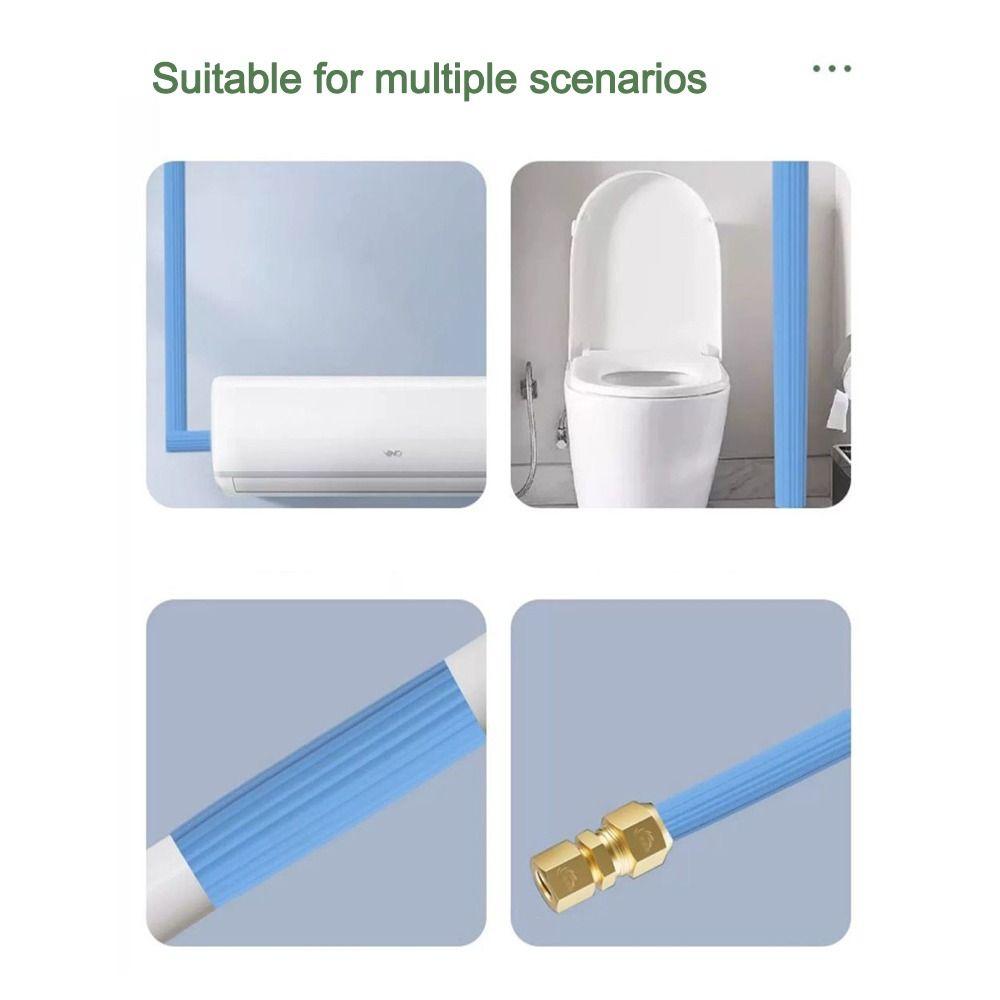 Мультяшная хлопковая изоляция для водопроводных труб, утолщенное антифризное покрытие для труб, самоклеящаяся водонепроницаемая уплотнительная лента для водопроводных труб