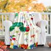 The Very Hungry Caterpillar Theme Printed Blanket - Perfect for Couch, Bed, Travel & Outdoor Use | Machine Washable, Cozy & Durable.