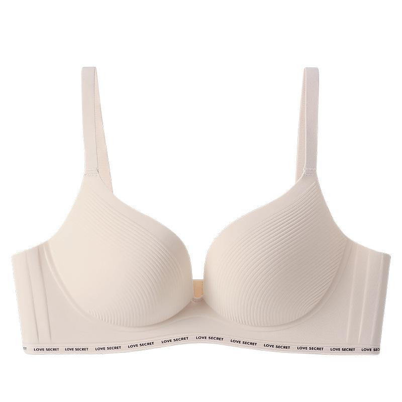 High-quality new seamless underwear women's small breasts gather without steel ring, anti-sagging, sub-breasts fixed cup bra