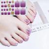 Heart Moon Leaf Waterproof Toe Nail Stickers Full Cover Decals Adhesive Wraps