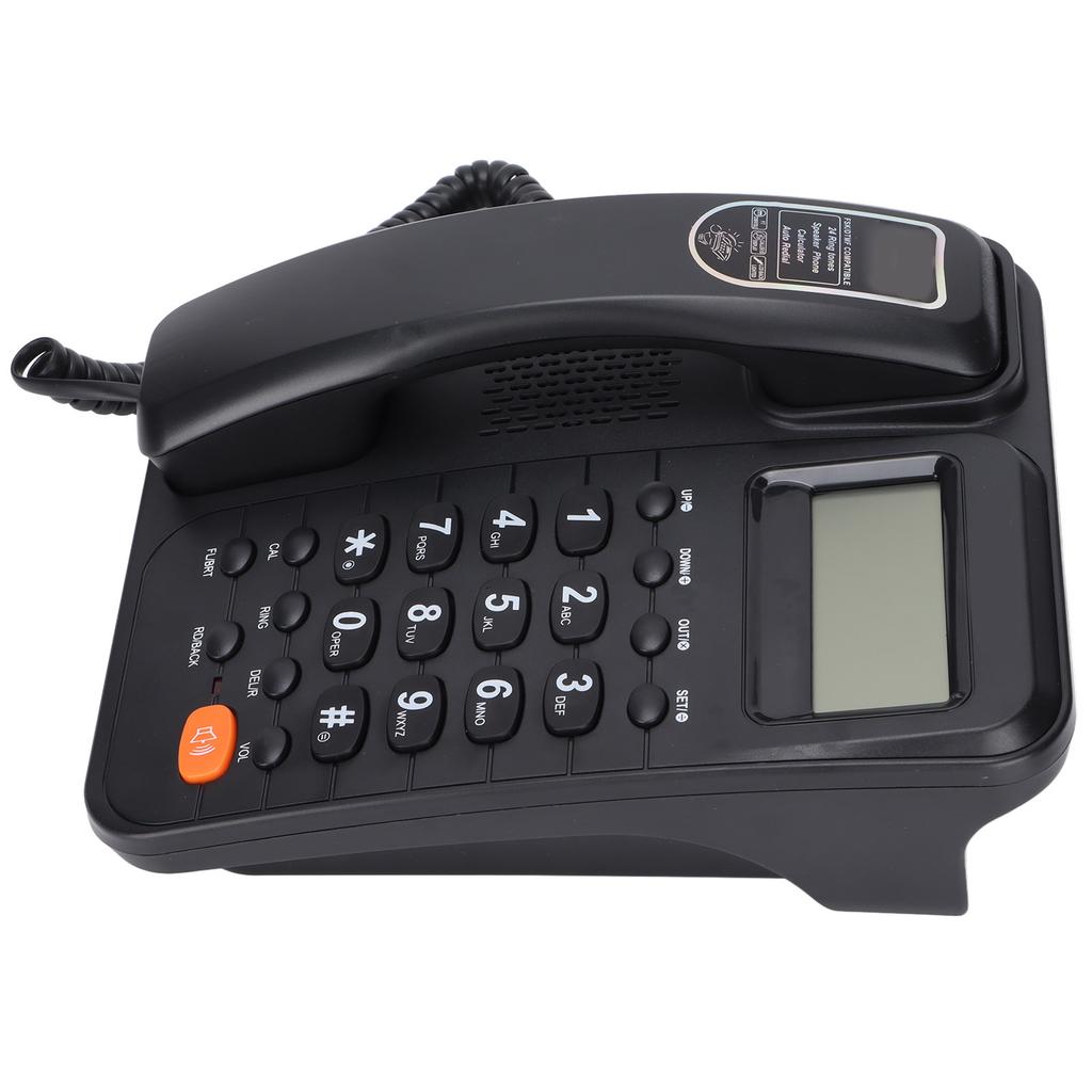 KXT2029CID Corded Phone Wired Landline Phone with Answering System LCD Display for Home Hotel Office(Black )