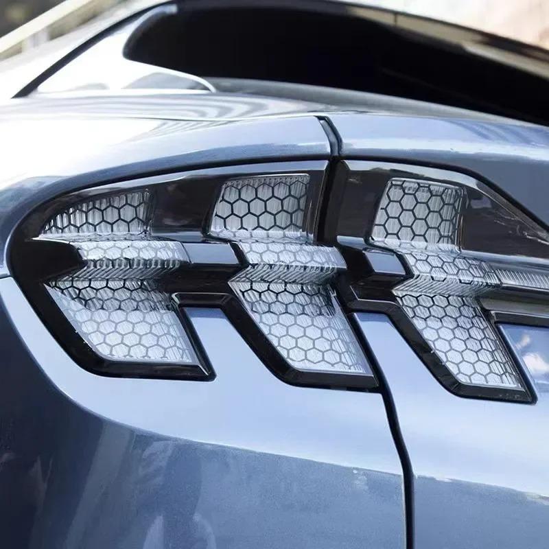 Наклейка на задний фонарь для Ford Mustang Mach-E Сотовая наклейка на фонарь Креативная сотовая пленка для заднего фонаря Аксессуары для модификации автомобиля