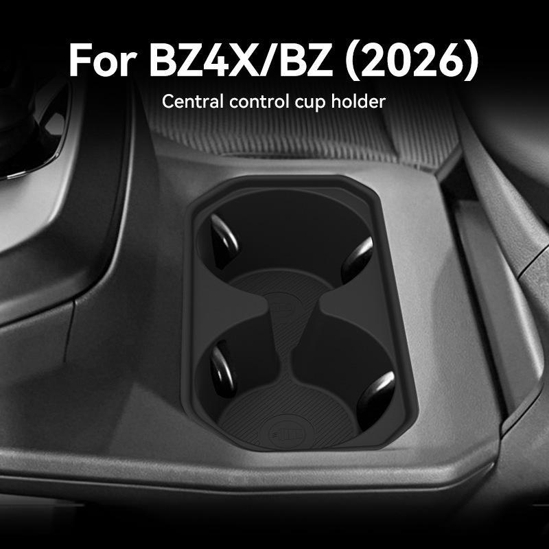 Нескользящая силиконовая подставка под стакан для Toyota BZ4X для 26 моделей - Аксессуар для консоли автомобиля