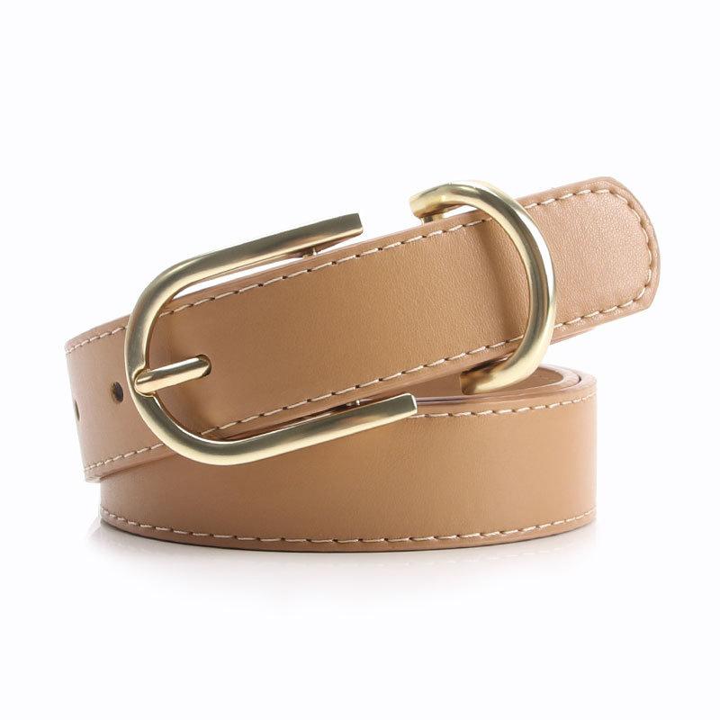 Modern Alloy Ladies Belt With Classic Buckle For Casual Jeans And Office Attire