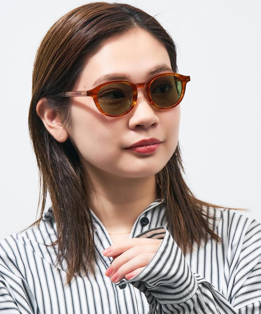 Солнцезащитные очки типа Boston JOURNAL STANDARD STANDARD relume Journal Standard Relume УФ-защита УФ-защита унисекс модный [Zoff] (коричневый (деми