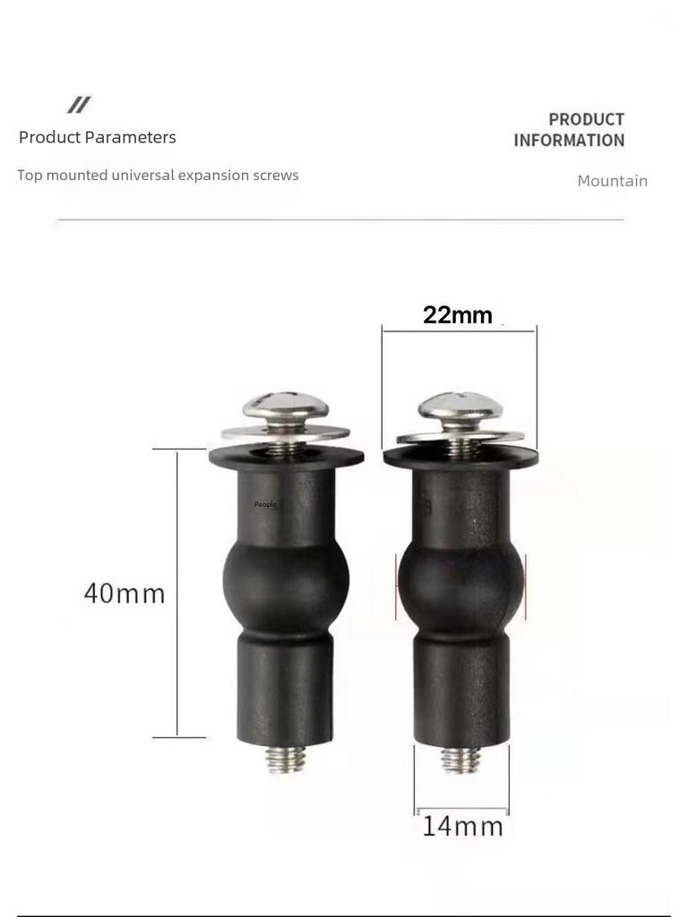 Универсальная фурнитура для сиденья унитаза: Высококачественные резиновые и нейлоновые распорные винты