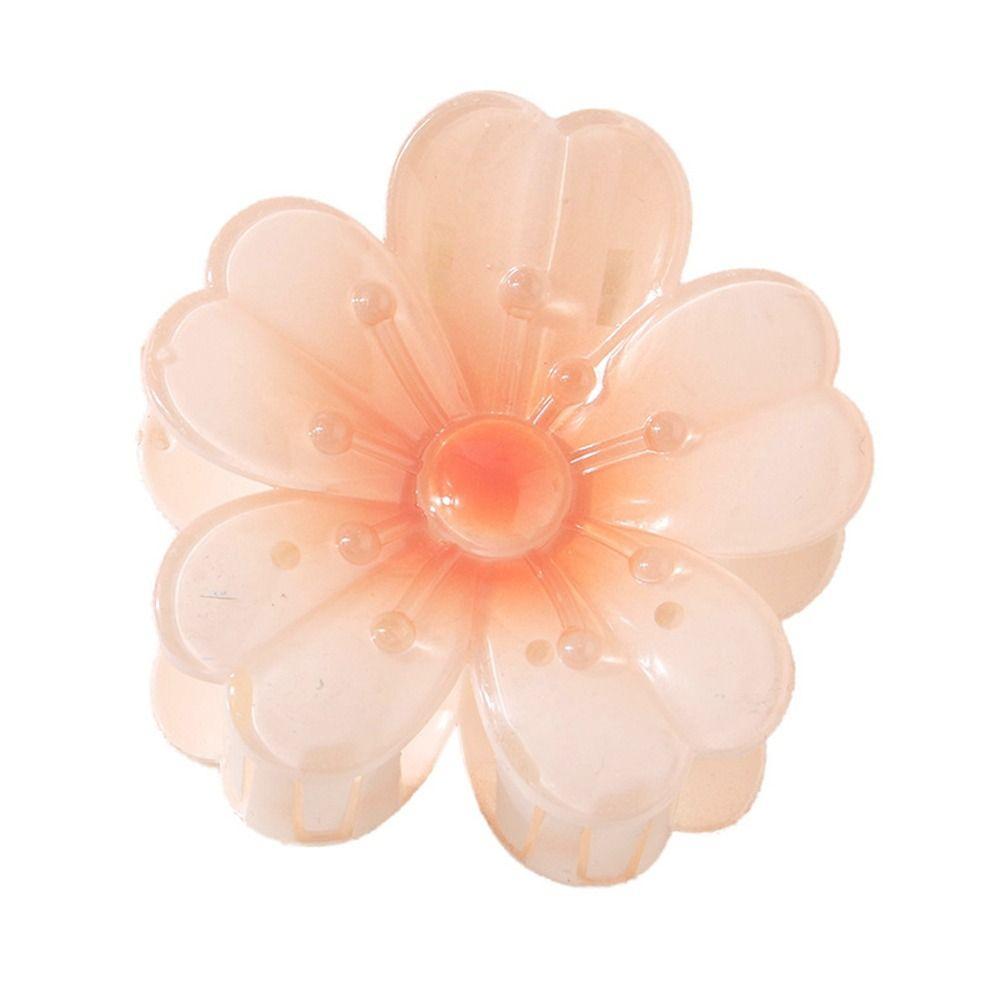 Большие заколки-крабы для волос с цветком, нескользящие, большие заколки-крабы, аксессуары для волос для густых тонких волос