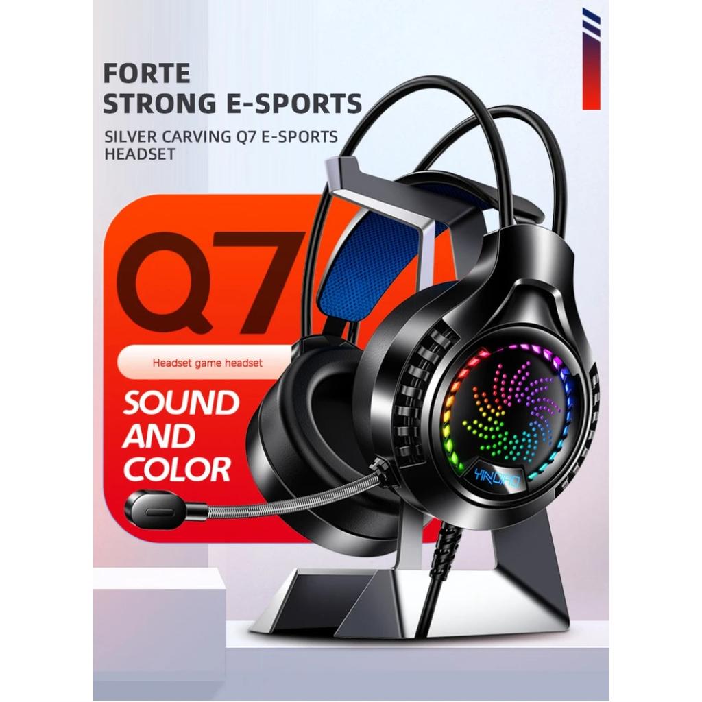 С микрофоном, регулятором громкости, игровые наушники для ПК, 3,5 мм, светодиодная подсветка, проводные игровые наушники, игровая стереогарнитура