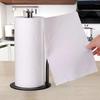 Stainless Steel Paper Towel Holder Weighted Base Roll Organizer  Kitchen Countertop