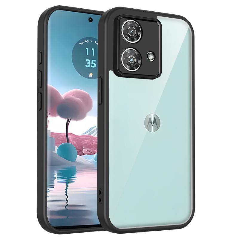 Transparent Silicone Case For Motorola Moto G84 G64 G54 G34 G24 G14 G04 G04S Power PC Back TPU Bumper Shockproof Phone Cover