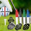 1 Set Golf Ball Marker with Line Marker Pens High Precision Golf Ball Marker Stencil Alignment Tool Kit Golf Accessories