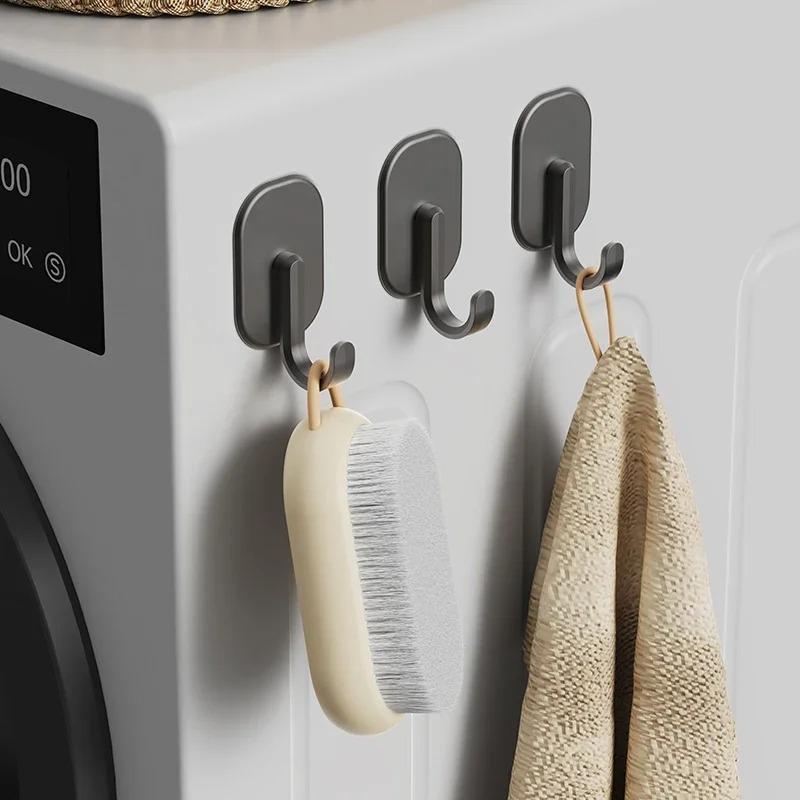 5 шт. Магнитный крючок для холодильника без перфорации, бытовой крючок на заднюю сторону двери, многофункциональный, утолщенный, с сильной присоской, многоразовый