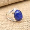 Lapis Lazuli Gemstone Handmade 925 Sterling Silver Wedding Jewelry Ring
