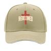 Redeemed Faith Cross Typography Desi Sandwich Baseball Cap Sun Cap Outdoor Workouts Hat