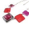 [J2751] - Designer Necklace 'Les Acidulés' Red Pink