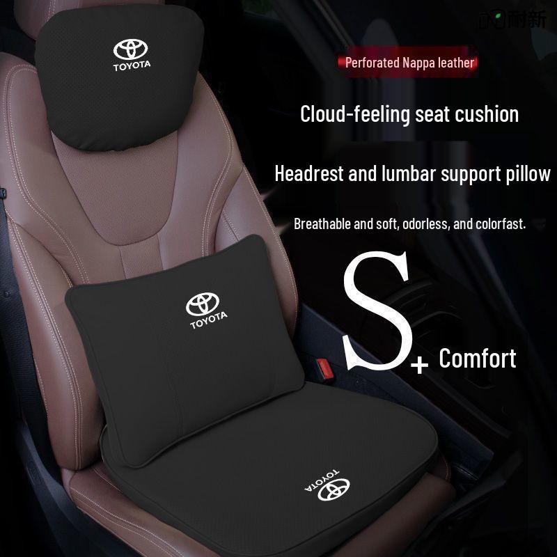 Compatible Neck Pillow & Lumbar Support for Toyota Corolla, Camry, Vios, Yaris, Levin, RAV4