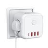 European Type C Multi-function Cube Socket with German Standard Plug and Power Strip