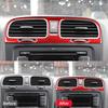 Для Volkswagen Golf 6 Gti R MK6 2008-2012 углеродное волокно интерьер среднее вентиляционное отверстие рамка декоративные наклейки отделка автомобильные аксессуары