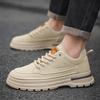 Модные мужские кроссовки Sheos, новые мужские кроссовки на толстой подошве, модные роскошные кожаные повседневные рабочие кроссовки для мотоциклистов 2024