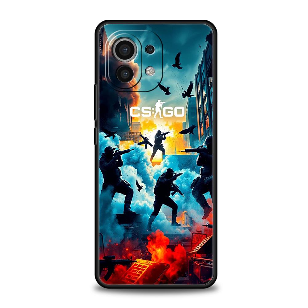 Чехол для телефона Hot Game Counter Strike CS GO для Xiaomi Poco F6 F5 F4 F3 X6 X5 X4 X3 NFC M5 M4 M3 C51 C50 C55 GT 5G Силиконовая крышка