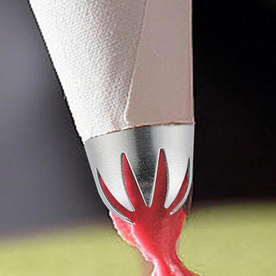 10Pcs Stainless Steel Piping Nozzles Set for Cakes Biscuits Decoration Large Reusable Nozzles for Piping Bags Artistic Cake Piping Tool