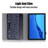 Для Huawei MediaPad M5 Lite T5 C5 10,1 с подсветкой, беспроводной Bluetooth, круглый чехол-клавиатура для Honor Pad 5, кожаный чехол для планшета