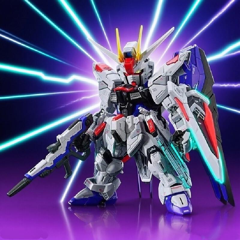 В наличии MGSD ZGMF-X10A Q-Version Сборная модель Фигурка-экшен Изысканные настольные украшения Детские развивающие игрушки Коллекционирование