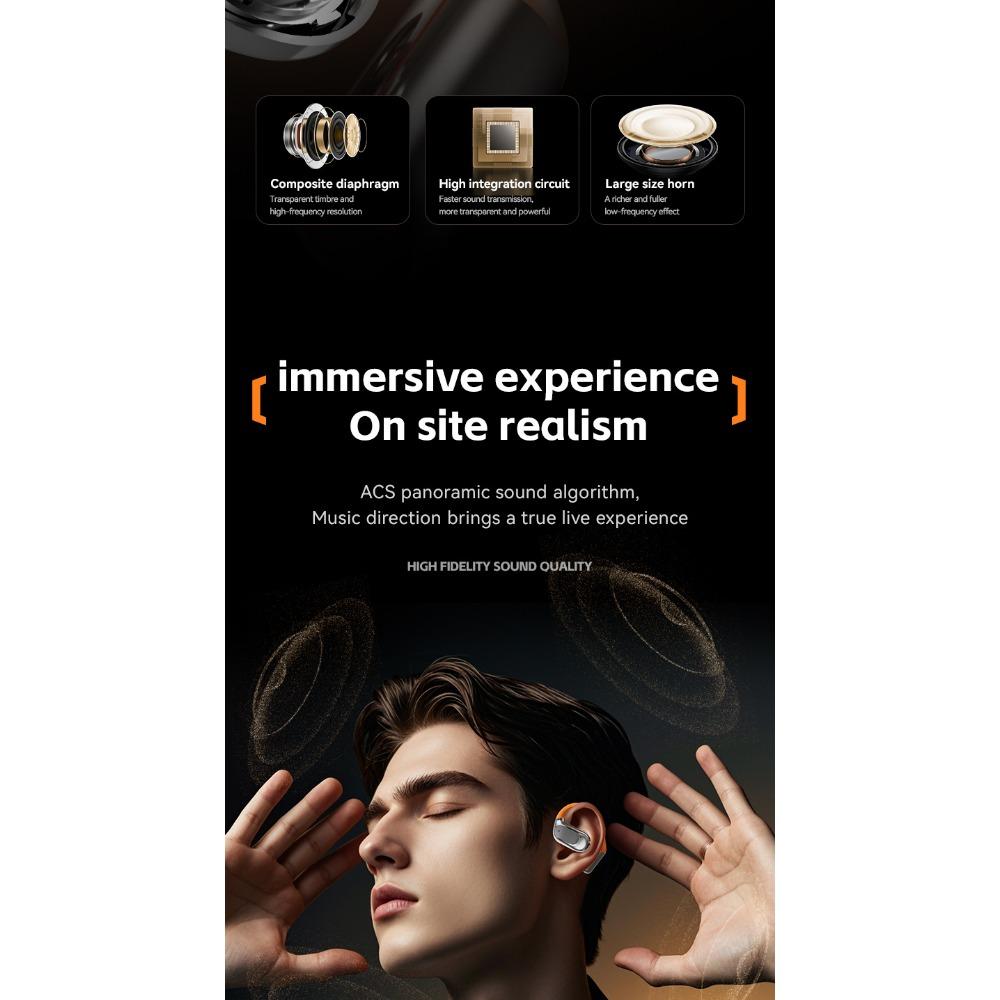 Беспроводная Bluetooth-гарнитура, вращающийся шарик, накладной тип, высокое качество звука, низкая задержка, долгое время работы от батареи