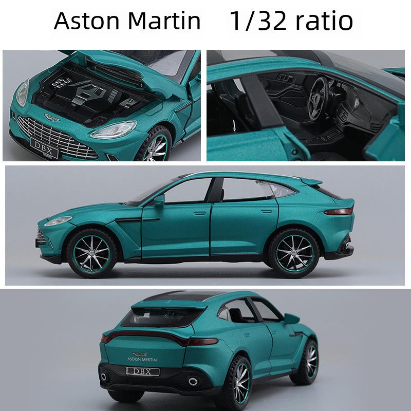 1:32 Модель легкосплавного автомобиля Aston Martin DBX со звуком и светом, шесть дверей, выпуск 2022 года, игрушка для мальчиков.