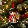 Creative Stocking Stuffer Holder Christmas Money Ornament for Tree, Acrylic Cash Gift Decoration with Red Decorative Presentation Box Ribbon, Surprise