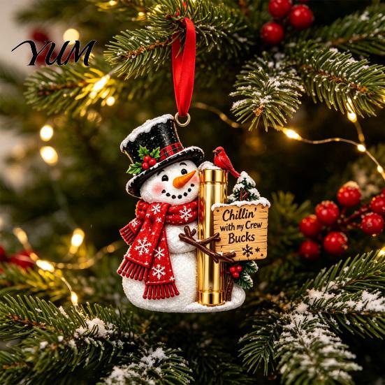 Creative Stocking Stuffer Holder Christmas Money Ornament for Tree, Acrylic Cash Gift Decoration with Red Decorative Presentation Box Ribbon, Surprise