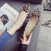 Fashion Leopard Shoes Women Flats Woman Casual Shoes Pointe Toe Spring Summer Flat Fashion Ladies Shoes Slip-on Big Size