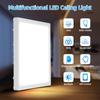 Светодиодные потолочные светильники с регулируемой яркостью, современные панельные светильники с подсветкой, пульт дистанционного управления, 220 В, потолочный светильник для домашнего освещения