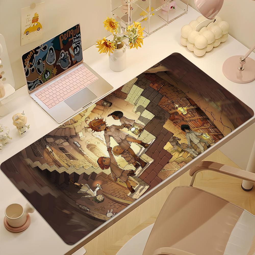 The Promised Neverland Mouse Pad Large Nonslip Lockedge Desktop Computer Desk Mat Keyboard Writing Mousepad Office Game Student