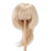 Doll Short Straight Wig Soft Comfortable Realistic 1 4 Doll Wigs Synthetic Hair for 18.5‑21cm Head Circumference Cream