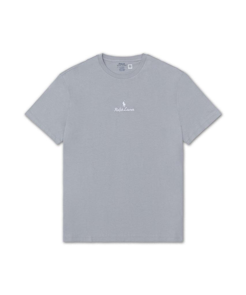 POLO RALPH LAUREN Классический крой Хлопковая футболка с логотипом - Серая