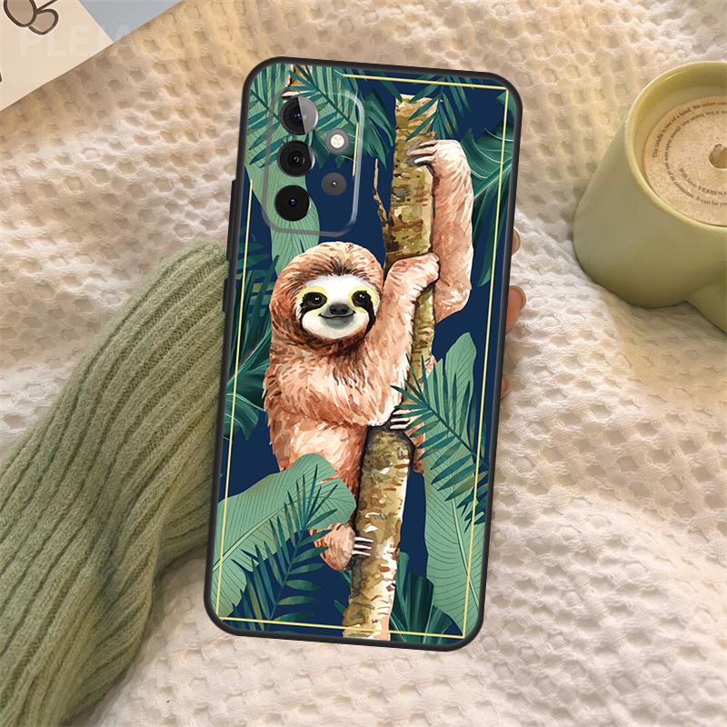 Ленивец Для Samsung Galaxy A52 A52S A32 A12 A22 A72 A21S A50 A70 A71 A51 A33 A73 A53 Чехол