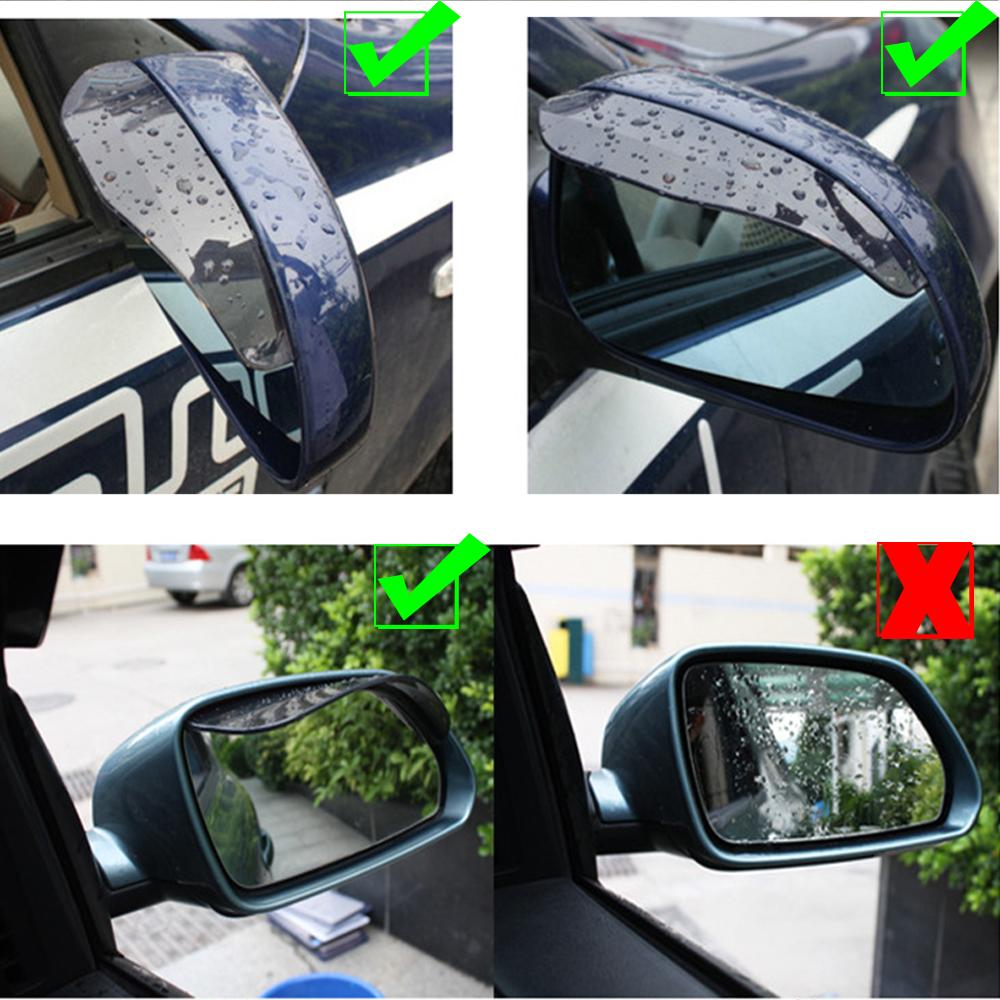 2 шт. универсальное зеркало заднего вида от дождя для бровей ПВХ авто зеркало от дождя козырек Защитная крышка ПВХ непромокаемая крышка лезвия