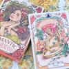 Romantic Lenormand Oracle 10.5*7.5cm Floral Motifs of The Art Nouveau Style 37 Pcs Cards (with 1 Special Card)