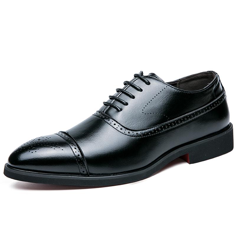 Fashion Men's Brogues Shoes Business Men Leather Shoes Casual Oxfords Shoes For Men