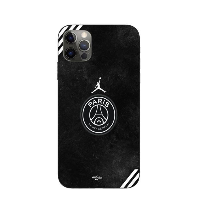 Coque - Maniacase - Iphone 14 Pro Max - Noir - Logo PSG - Souple