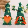 St. Patrick's Day Irish Guardian Saint Patrick Shamrock Knit Hat Couple Plush Dolls Party Decorations Home Desktop Decor