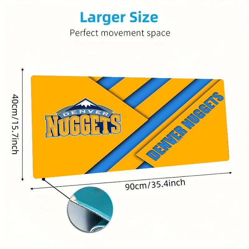 Denver Nuggets Color Mouse Pad Large Gaming Table Cushion Non-slip Laptop Tablet Big Mousepad XXL Mat Mini PC Playmat With Lock edge