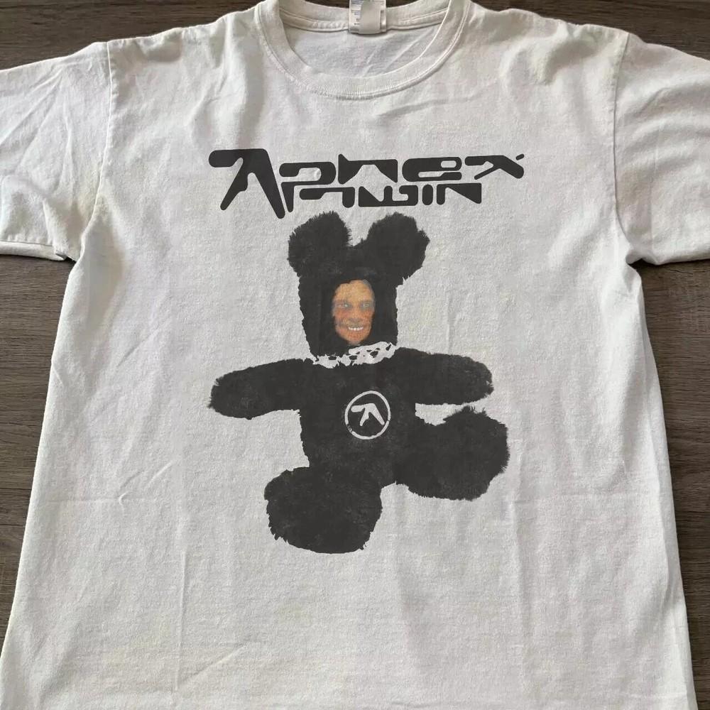 Редкая футболка Aphex Twin 90-х годов в ретро-стиле, классический стиль, унисекс, для мужчин и женщин, размеры S-5XL