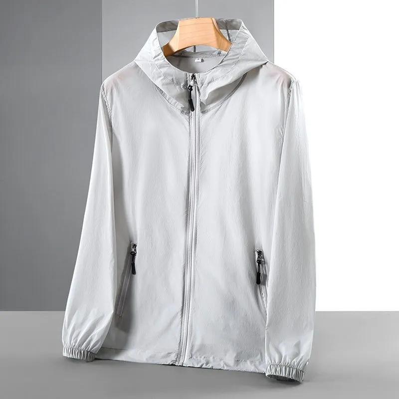 Модная ветровка с капюшоном, женская и мужская, солнцезащитная куртка, куртка-бомбер на молнии, повседневная тонкая верхняя одежда